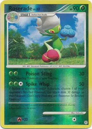 Diamond & Pearl Roserade #13/130 reverse holo