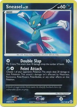 Diamond & Pearl Sneasel #100/130 reverse holo