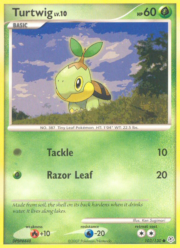 Diamond & Pearl Turtwig #103/130