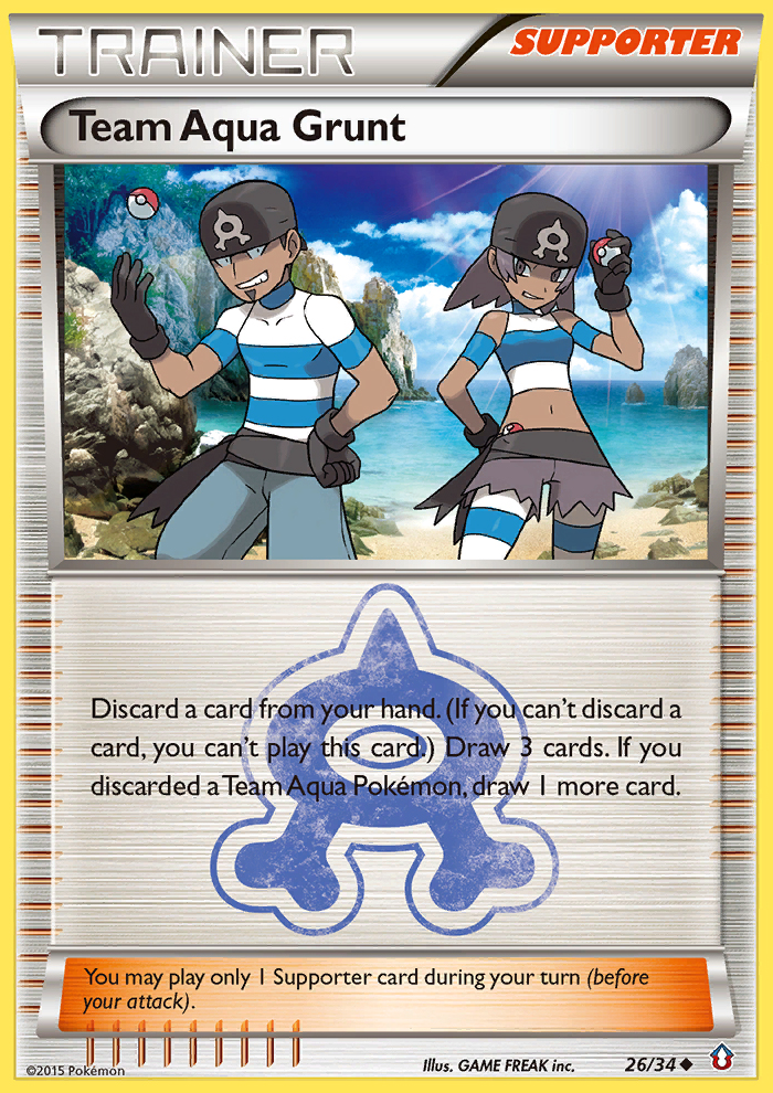 Double Crisis Team Aqua Grunt #26/34