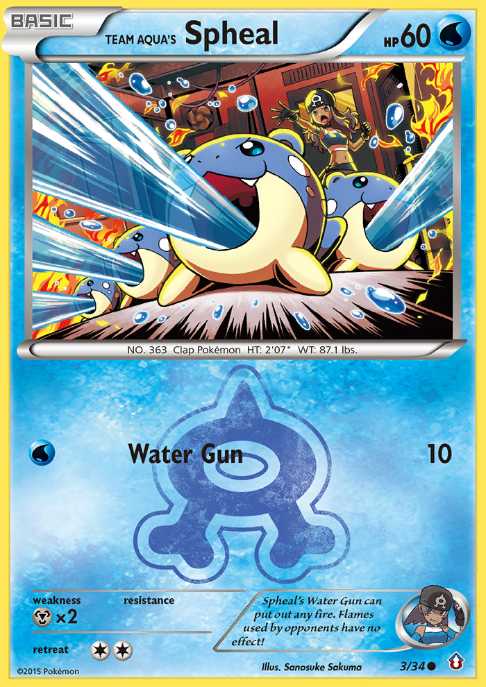 Double Crisis Team Aqua's Spheal #3/34