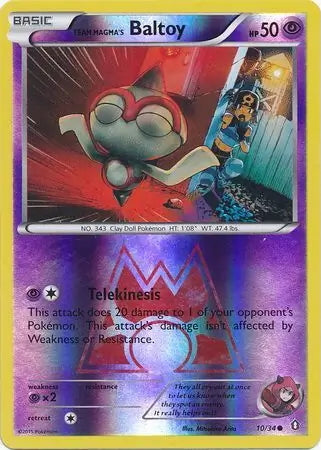 Double Crisis Team Magma's Baltoy #10/34 reverse holo