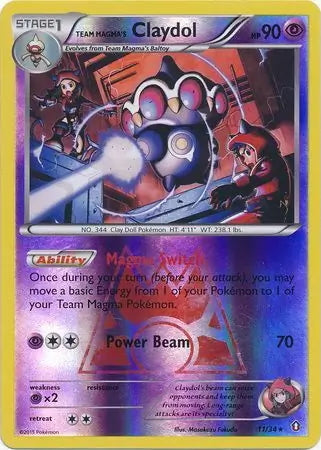 Double Crisis Team Magma's Claydol #11/34 reverse holo