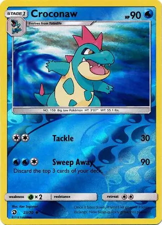 Dragon Majesty Croconaw #23/70 reverse holo