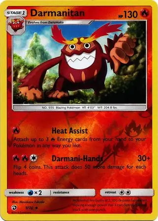 Dragon Majesty Darmanitan #9/70 reverse holo