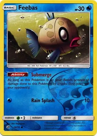Dragon Majesty Feebas #28/70 reverse holo