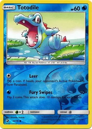 Dragon Majesty Totodile #22/70 reverse holo