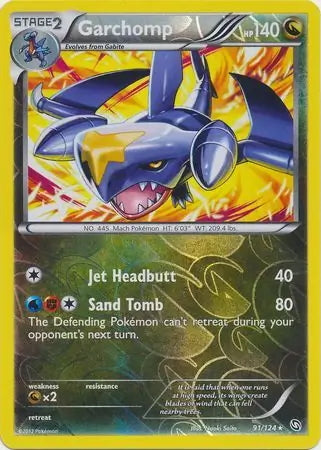 Dragons Exalted Garchomp #91/124 reverse holo