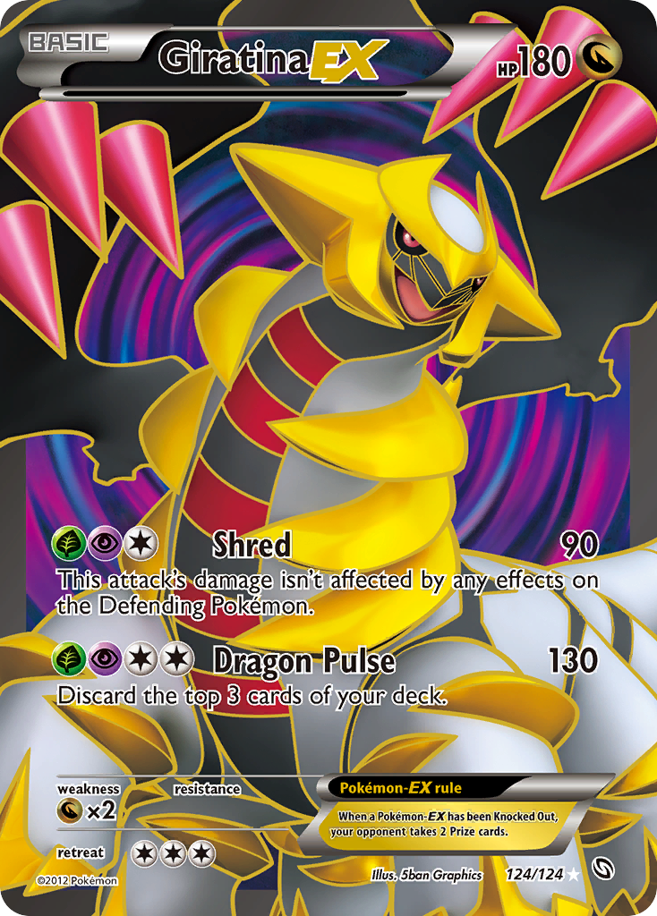 Dragons Exalted Giratina EX #124/124