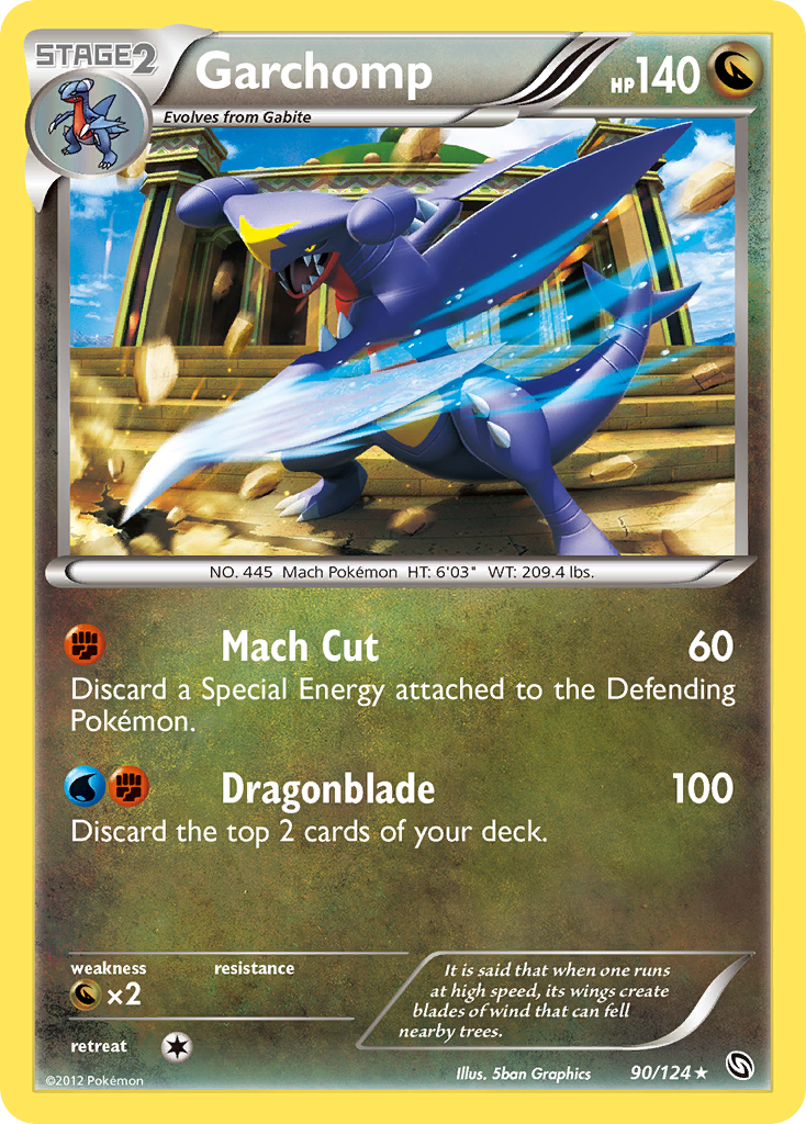Dragons Exalted Holo Garchomp #90/124