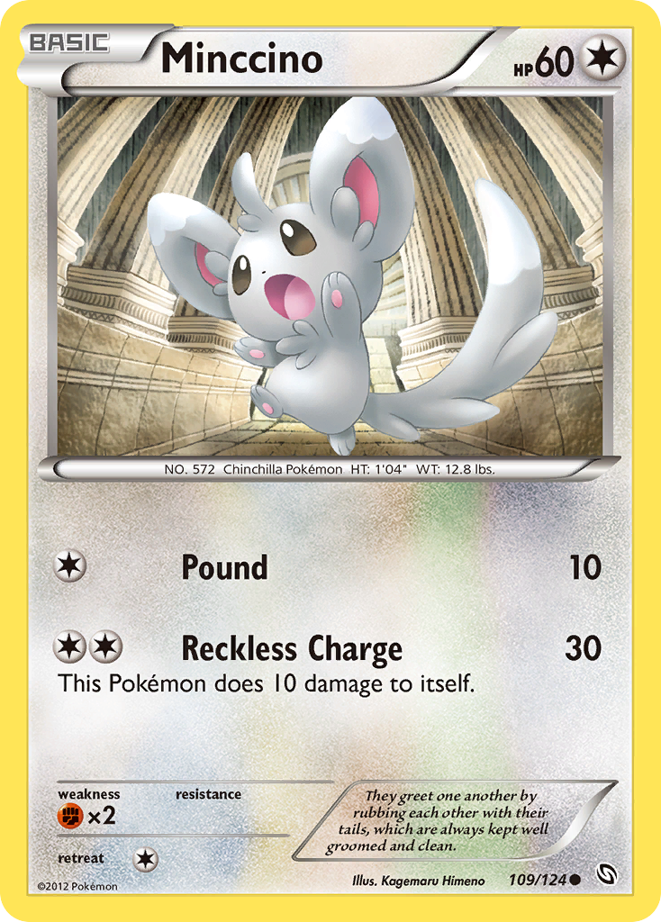 Dragons Exalted Minccino #109/124