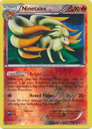 Dragons Exalted Ninetales #19/124 reverse holo