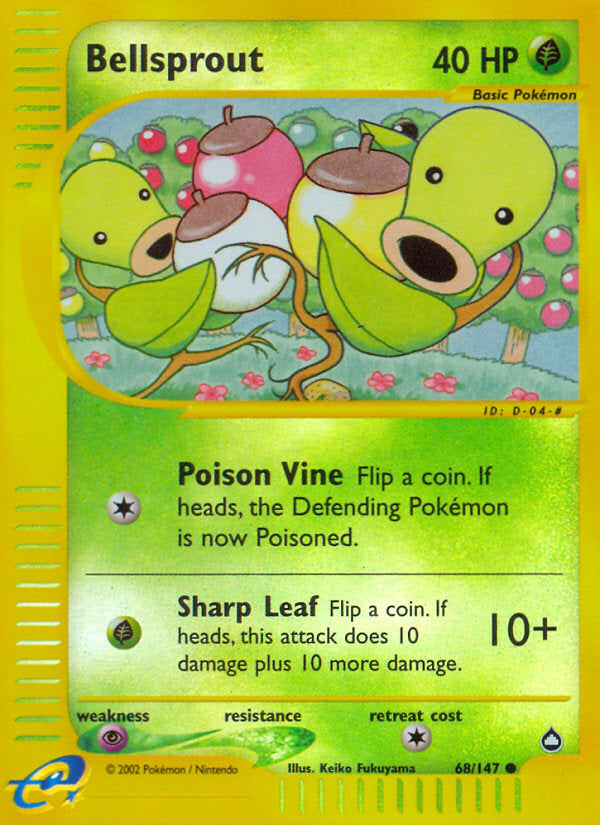 E-Series Aquapolis Bellsprout #68/147 reverse holo