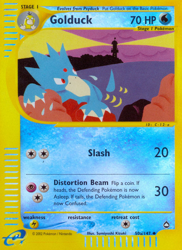 E-Series Aquapolis Golduck #50a/147 reverse holo