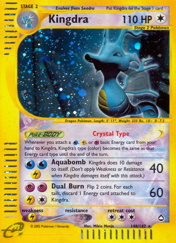 E-Series Aquapolis Holo Kingdra #148/147