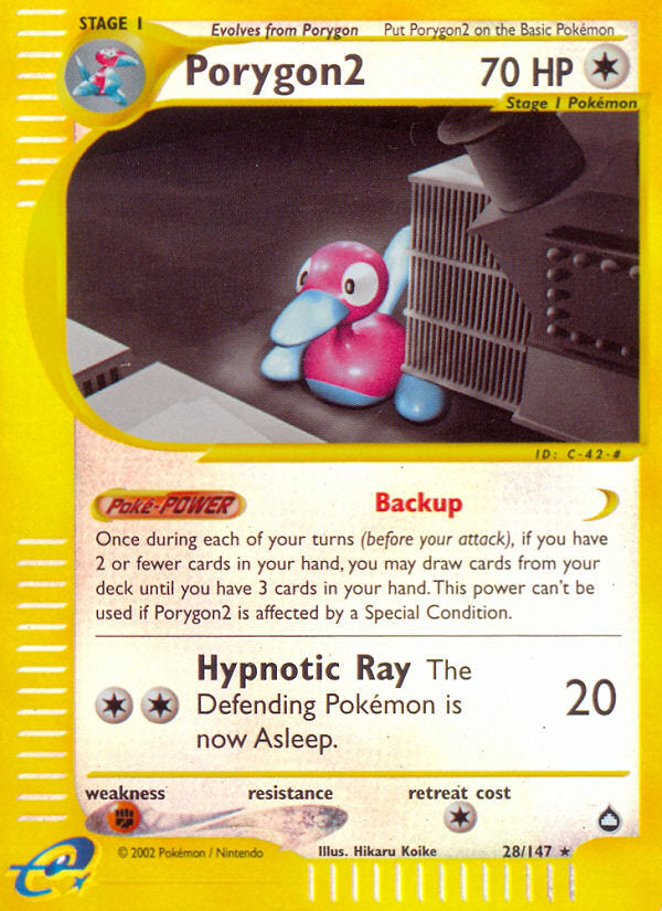 E-Series Aquapolis Porygon2 #28/147 reverse holo