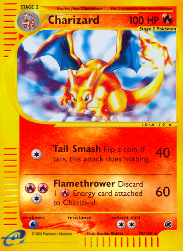E-Series Expedition Charizard #39/165 reverse holo