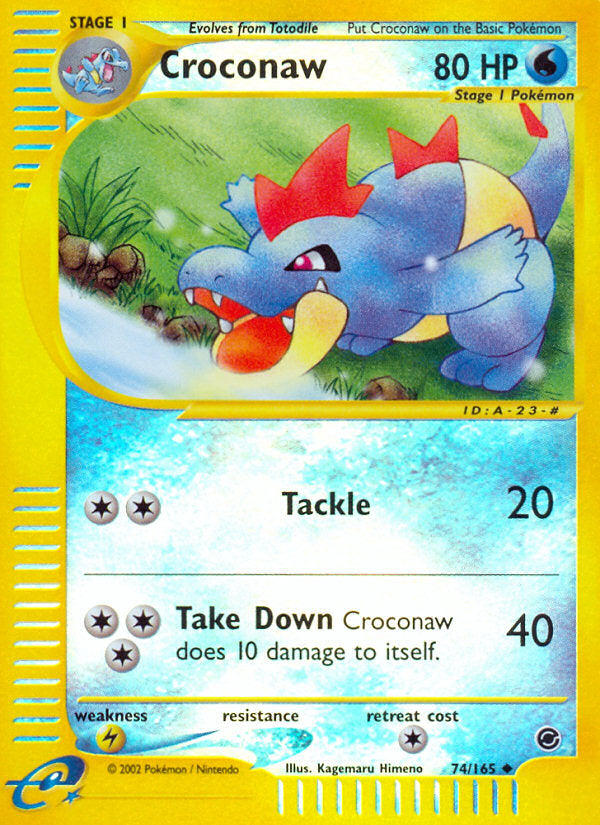 E-Series Expedition Croconaw #74/165 reverse holo