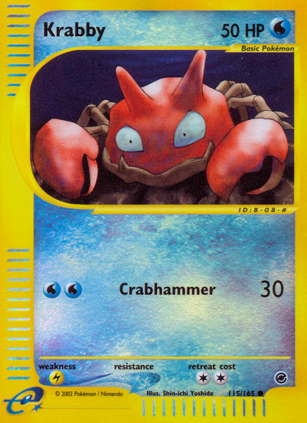 E-Series Expedition Krabby #115/165 reverse holo