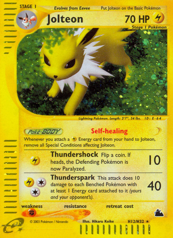 E-Series Skyridge Holo Jolteon #H12/H32
