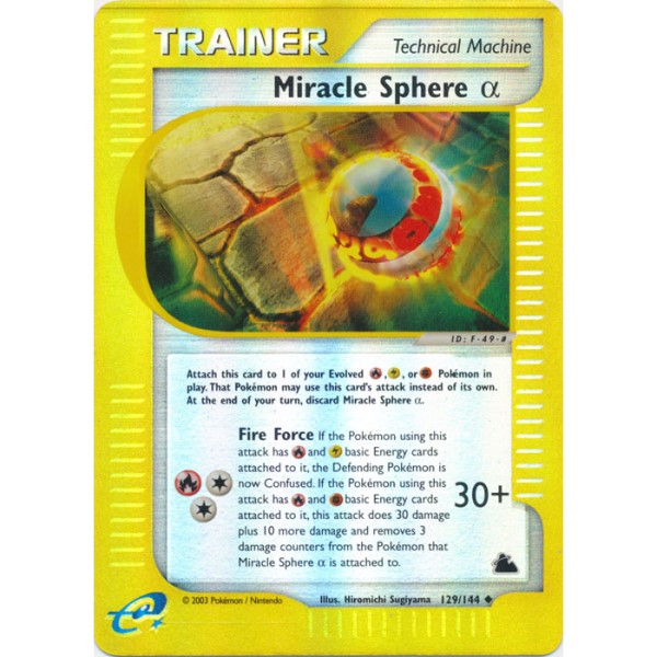 E-Series Skyridge Miracle Sphere (Alpha) #129/144 reverse holo