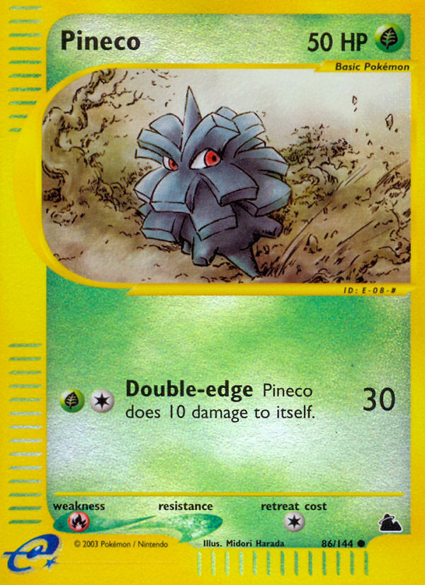 E-Series Skyridge Pineco #86/144 reverse holo