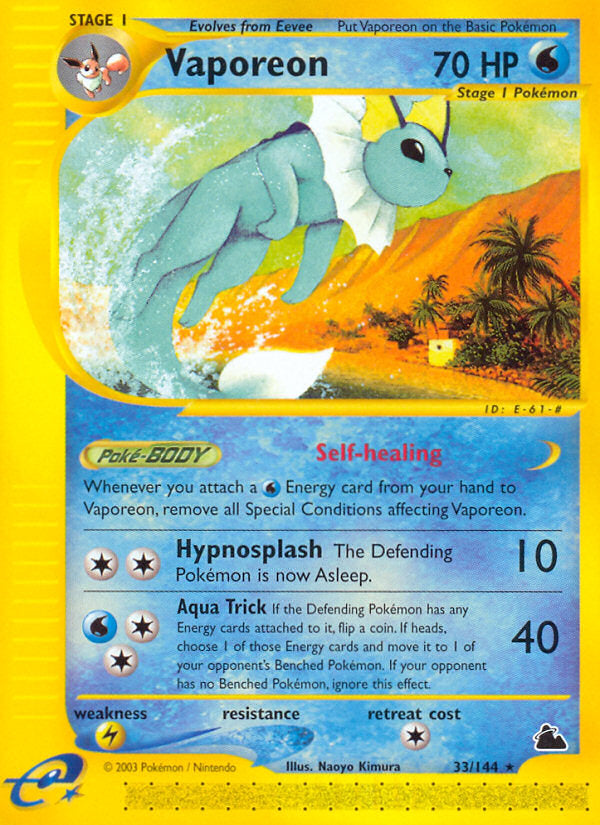 E-Series Skyridge Vaporeon #33/144