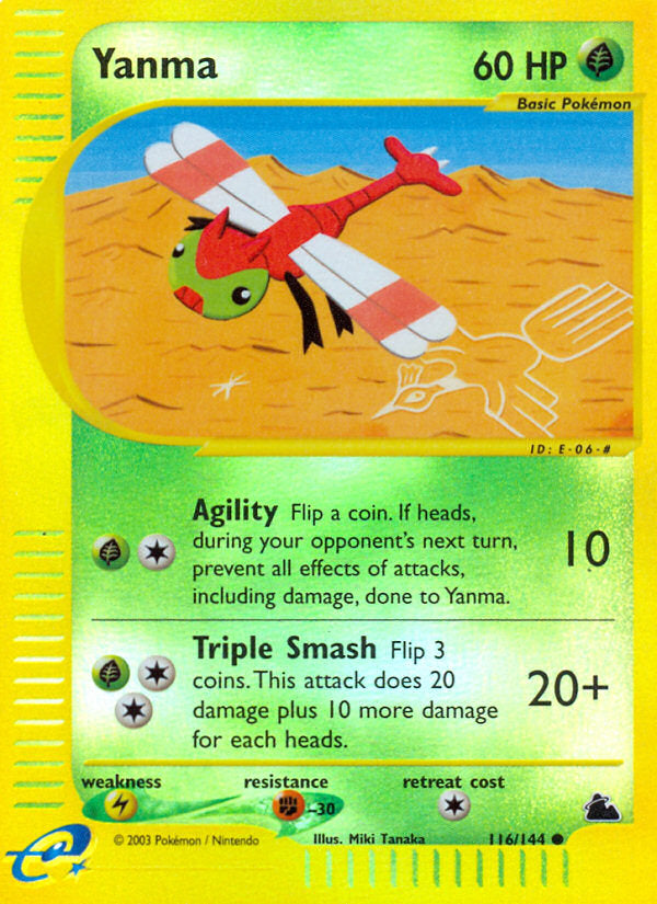 E-Series Skyridge Yanma #116/144 reverse holo