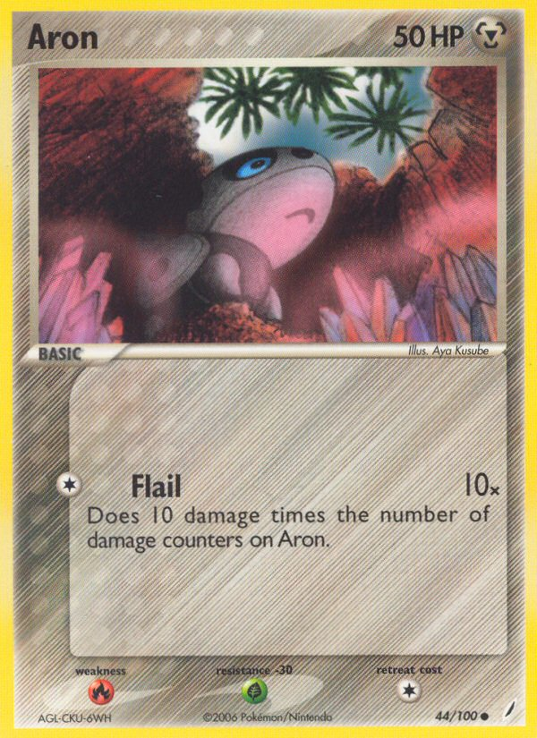 EX Crystal Guardians Aron #44/100