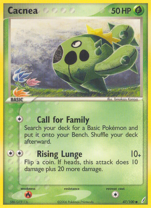 EX Crystal Guardians Cacnea #47/100