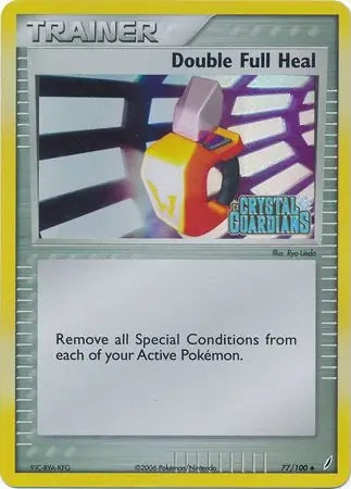 EX Crystal Guardians Double Full Heal #77/100 reverse holo