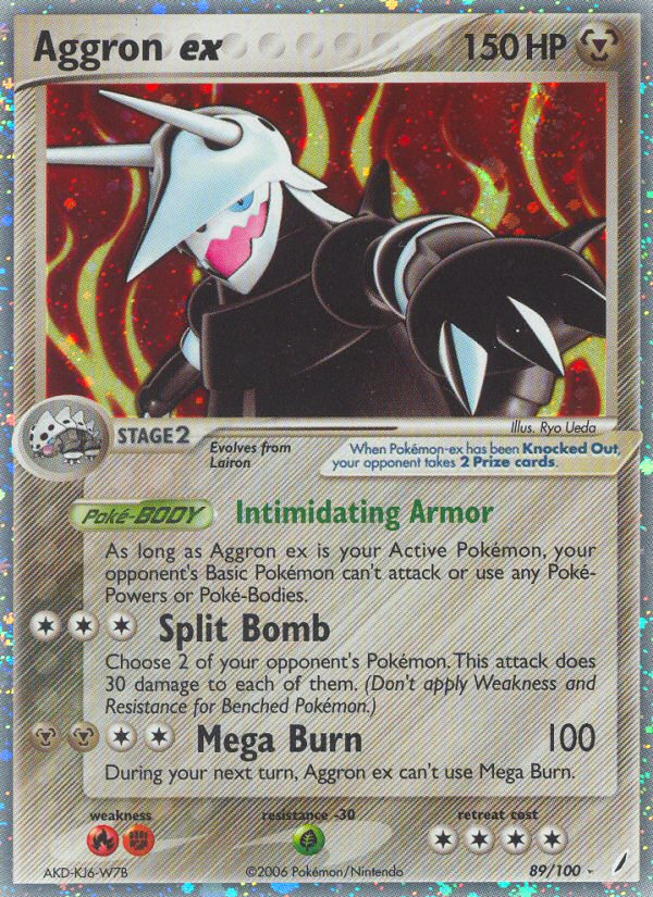 EX Crystal Guardians Holo Aggron ex #89/100