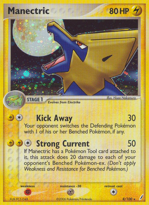 EX Crystal Guardians Holo Manectric #8/100
