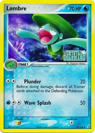 EX Crystal Guardians Lombre #37/100 reverse holo