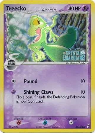 EX Crystal Guardians Treecko #68/100 reverse holo