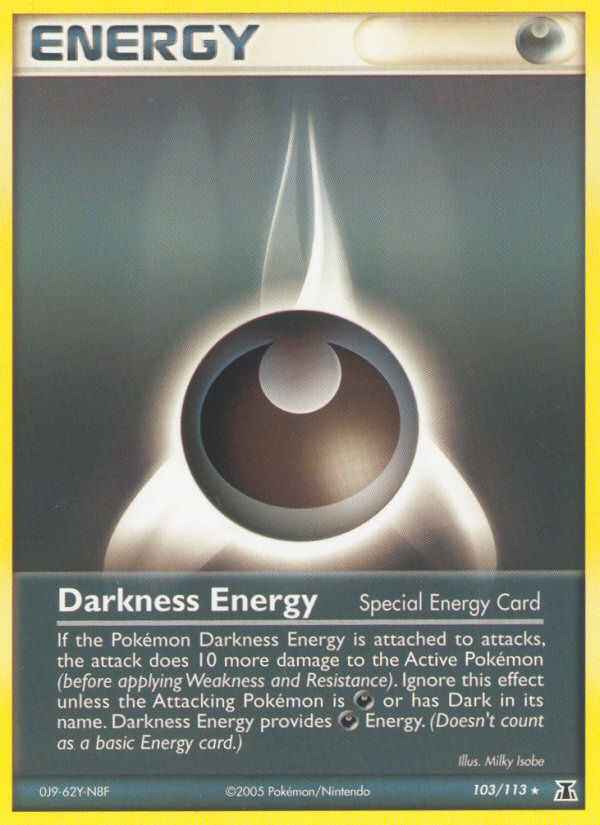 EX Delta Species Darkness Energy #103/113