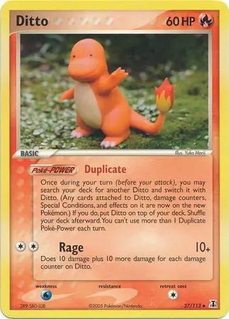 EX Delta Species Ditto [Charmander] #37/113 reverse holo