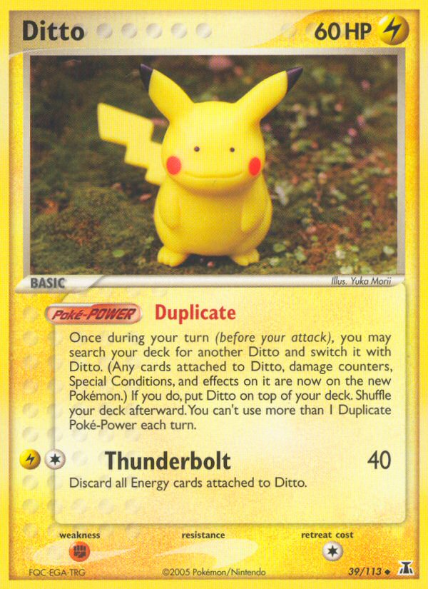 EX Delta Species Ditto [Pikachu] #39/113