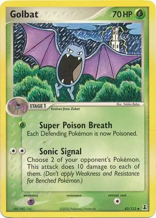 EX Delta Species Golbat #43/113 reverse holo