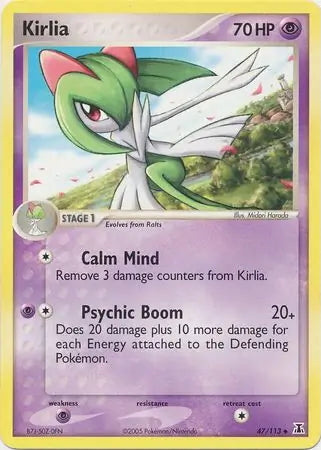 EX Delta Species Kirlia #47/113 reverse holo