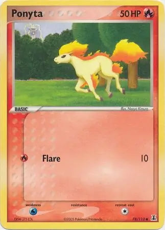 EX Delta Species Ponyta #78/113 reverse holo