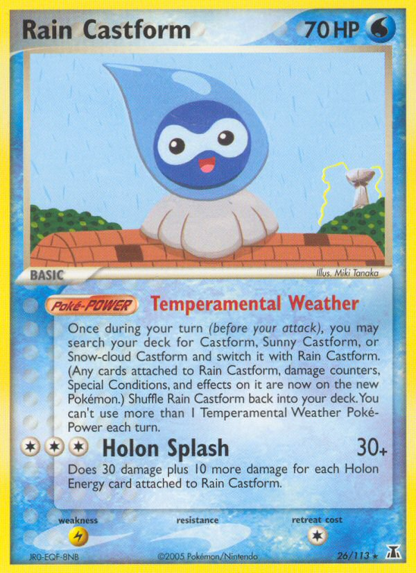 EX Delta Species Rain Castform #26/113