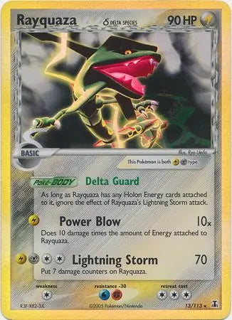 EX Delta Species Rayquaza #13/113 reverse holo