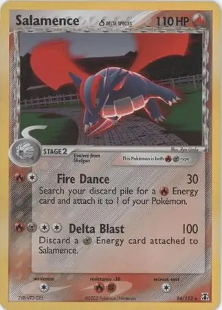 EX Delta Species Salamence #14/113 reverse holo
