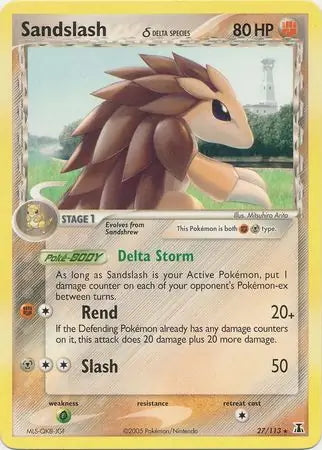 EX Delta Species Sandslash #27/113 reverse holo