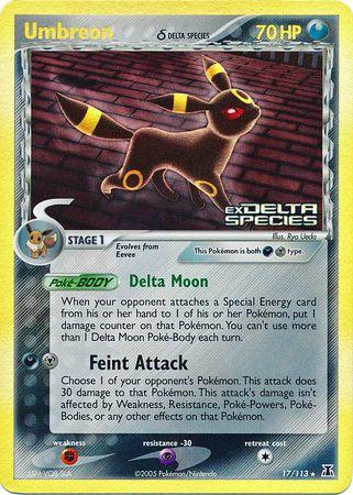 EX Delta Species Umbreon #17/113 reverse holo