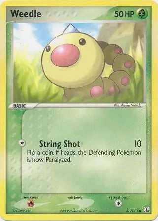 EX Delta Species Weedle #87/113 reverse holo