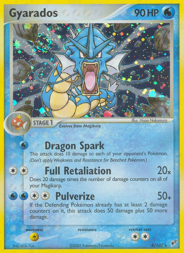 EX Deoxys Holo Gyarados #8/107