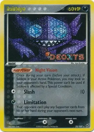 EX Deoxys Sableye #23/107 reverse holo