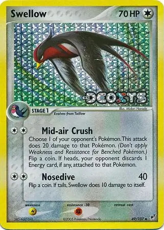 EX Deoxys Swellow #49/107 reverse holo